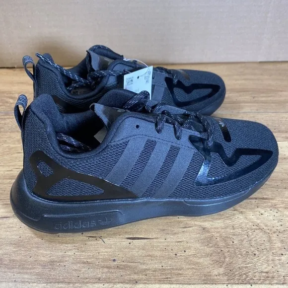 Adidas Originals ZX 2K FLUX C Kids Size 2.5 Sneakers Black School Shoes Athletic