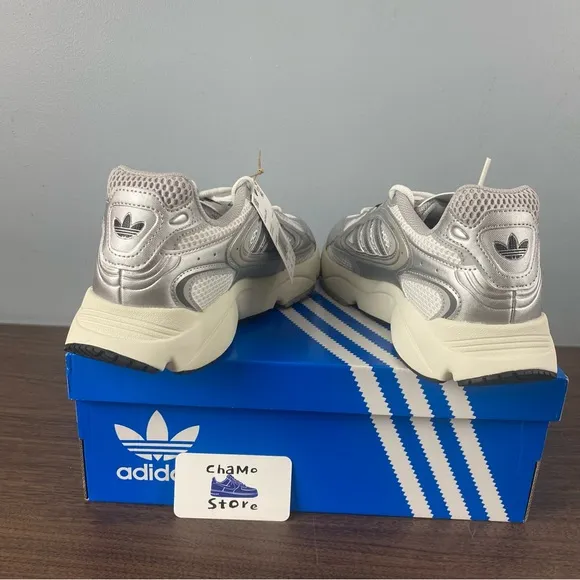 Adidas Ozmillen Athletic White Silver Shoes Sneakers IF4015 Men's Sz