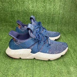 ADIDAS Prophere Teal White Athletic Knit Shoes Size Men's 12 Excellent Cond