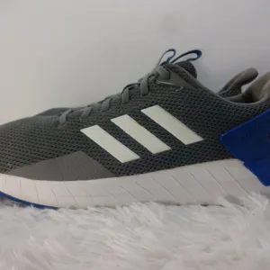 𝅺adidas Questar Ride Men's Size 11.5 Gray Blue Running Shoes Sneakers DB1344