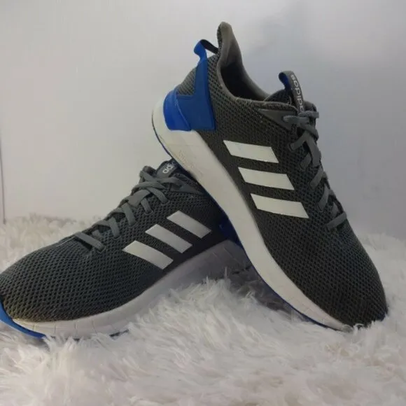 𝅺adidas Questar Ride Men's Size 11.5 Gray Blue Running Shoes Sneakers DB1344
