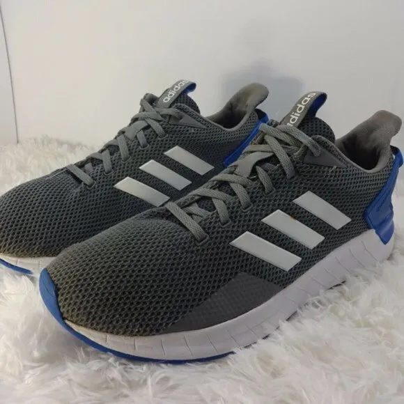 𝅺adidas Questar Ride Men's Size 11.5 Gray Blue Running Shoes Sneakers DB1344