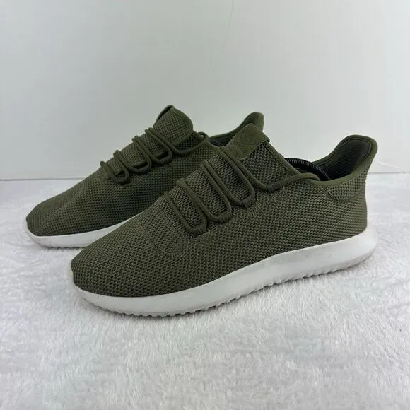 Adidas Running Shoes Tubular Shadow Knit Trainers AC7014 Olive Green Size‎ 12