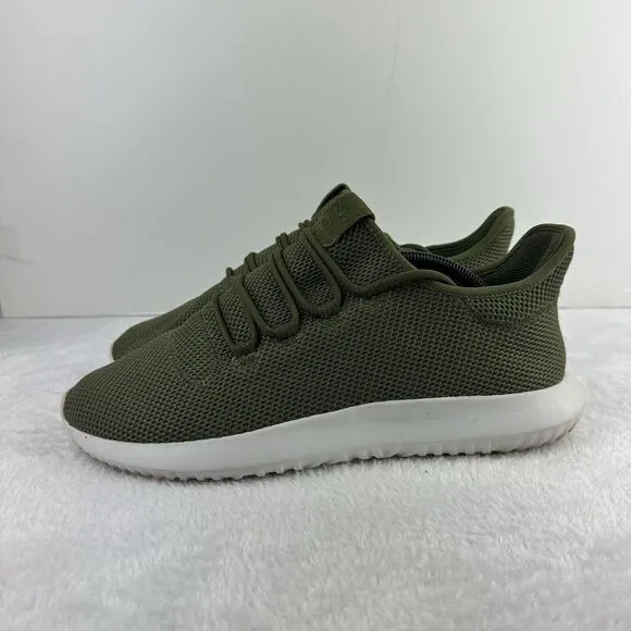Adidas Running Shoes Tubular Shadow Knit Trainers AC7014 Olive Green Size‎ 12
