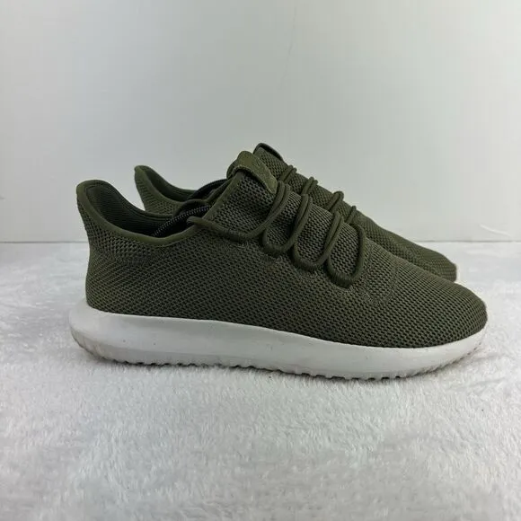 Adidas Running Shoes Tubular Shadow Knit Trainers AC7014 Olive Green Size‎ 12