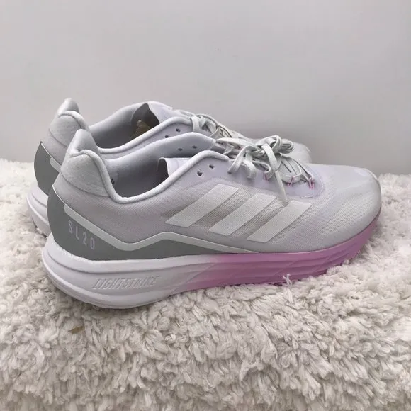 Adidas Running Shoes Womens 9.5 US SL20.2 Dash Grey / Cloud White / Clear Lilac‎