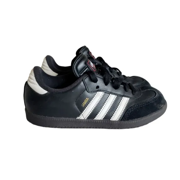 Adidas Samba Kids Size 13.5 Shoes Classic Core Black White Sneakers