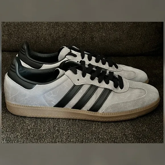 Adidas Samba OG IE9164 Halo Silver Color Men’s-Size 10