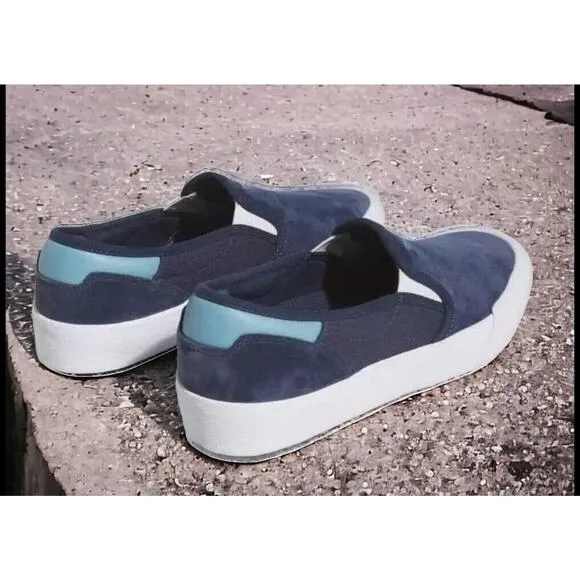 Adidas Shmoofoil Navy Suede Slip On Skateboarding Shoes Ghost Mens Size 13 New