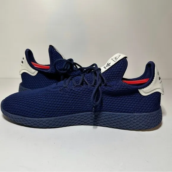 Adidas Shoes Mens Size 13 Pharrell Williams Pw Tennis Hu Sneakers Blue (31 Box 4
