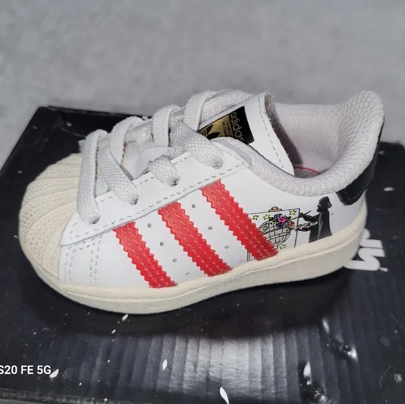 ADIDAS * Star Wars Superstar El I * SIZE 3 * Baby Shoes * The Dark Side *