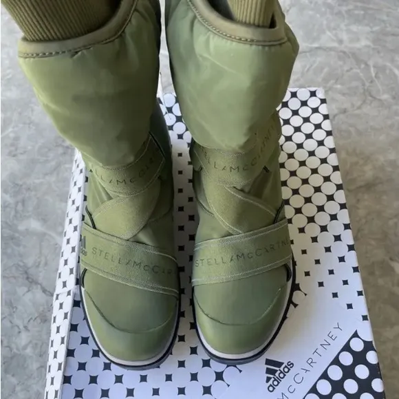 Adidas Stella McCartney Green Winter Boots