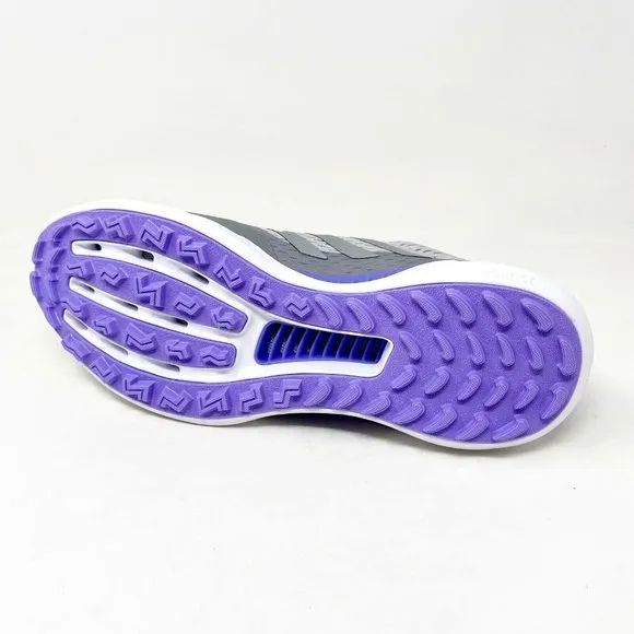 Adidas Summervent Grey Silver Purple Womens Spikeless Golf Shoes GV9749