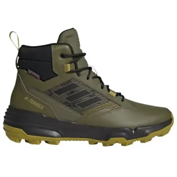 Adidas Terrex Unity Leather Mid Cold RDY Olive Hiking Boots Mens 10.5 Fast Ship