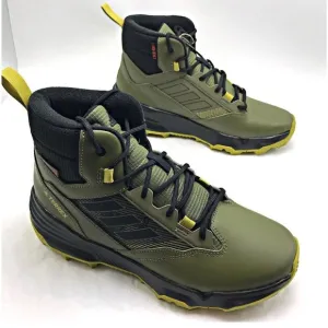 Adidas Terrex Unity Leather Mid Cold RDY Olive Hiking Boots Mens 10.5 Fast Ship