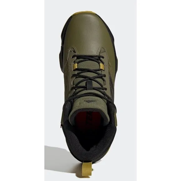 Adidas Terrex Unity Leather Mid Cold RDY Olive Hiking Boots Mens 10.5 Fast Ship