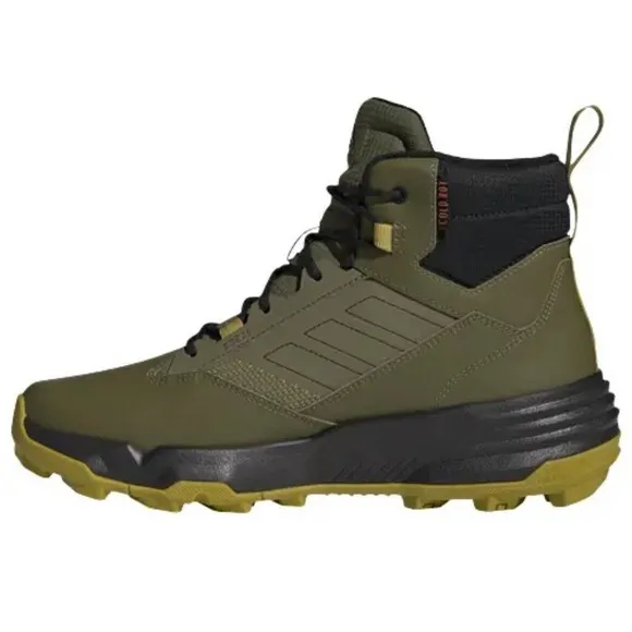 Adidas Terrex Unity Leather Mid Cold RDY Olive Hiking Boots Mens 10.5 Fast Ship