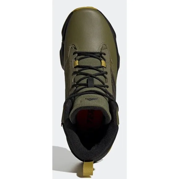 Adidas Terrex Unity Leather Mid Cold RDY Olive Hiking Boots Mens 10.5 Fast Ship