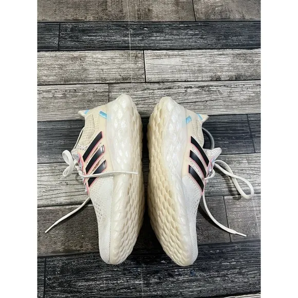 Adidas Ultra Boost Web DNA Men's Size 9 US GX2131 White Lace Up Athletic Shoes