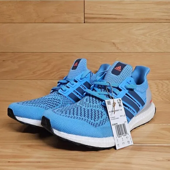 Adidas Ultraboost 1.0 Size 9.5 Semi Blue Burst ID5878 Running Sneaker Shoes