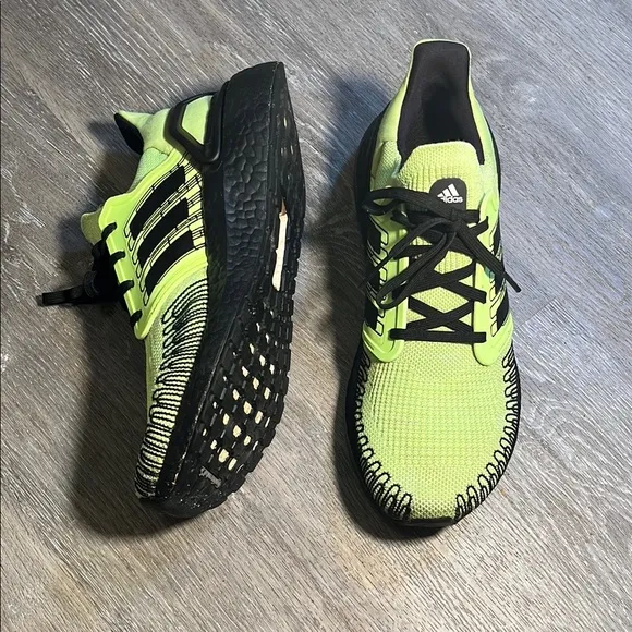 Adidas Ultraboost 20 Neon Green Running Shoes