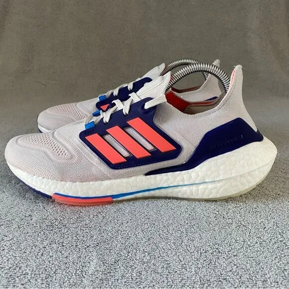 Adidas Womens 8.5 Ultraboost 22 Athletic Shoes GX5589 White Turbo Indigo Blue