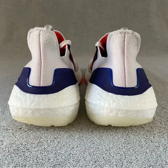 Adidas Womens 8.5 Ultraboost 22 Athletic Shoes GX5589 White Turbo Indigo Blue