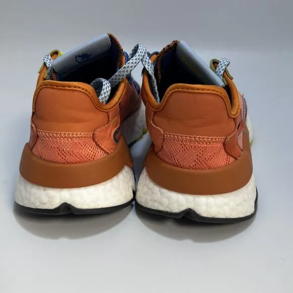 adidas X Ninja Nite Jogger Shoes Orange Sz 4.5 Youth Running Sneakers Colorful