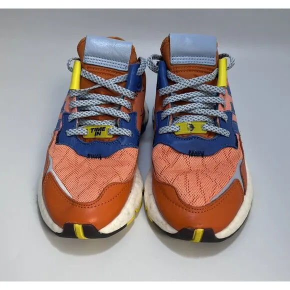 adidas X Ninja Nite Jogger Shoes Orange Sz 4.5 Youth Running Sneakers Colorful
