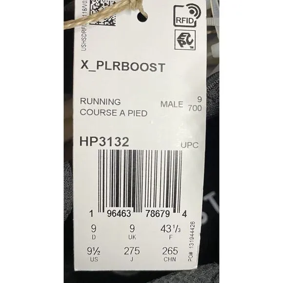 ADIDAS X_PLRBOOST Boost Ultra RUNNING SHOES Mens Size 9.5 New Fast Shipping
