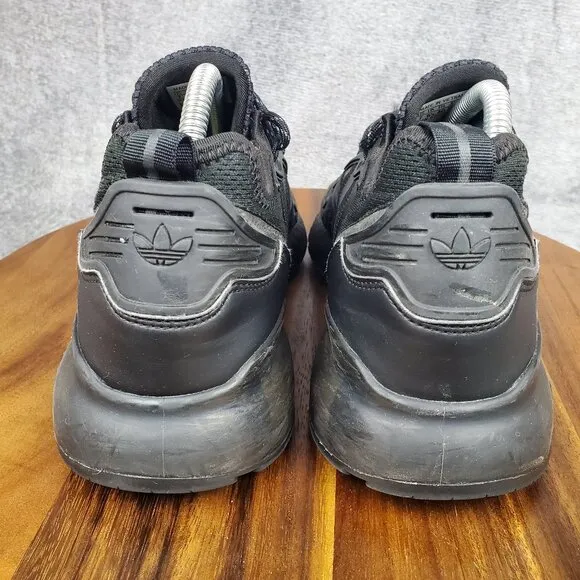 Adidas ZX 2k Boost Pharrell Shoes Men's 7 Black Lace Up Athletic Sneakers