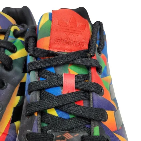Adidas ZX FLUX Torsion Mens 10.5 Athletic Shoes Colorful Geometric Pattern
