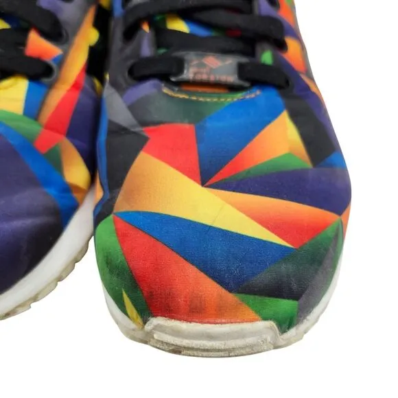 Adidas ZX FLUX Torsion Mens 10.5 Athletic Shoes Colorful Geometric Pattern
