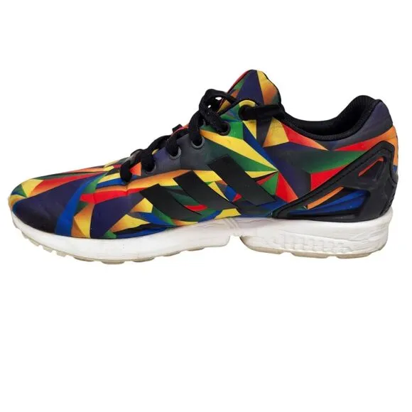 Adidas ZX FLUX Torsion Mens 10.5 Athletic Shoes Colorful Geometric Pattern