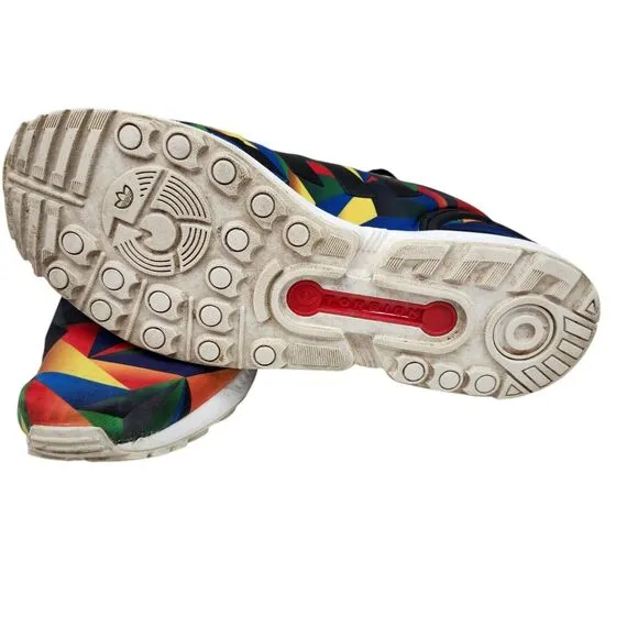 Adidas ZX FLUX Torsion Mens 10.5 Athletic Shoes Colorful Geometric Pattern