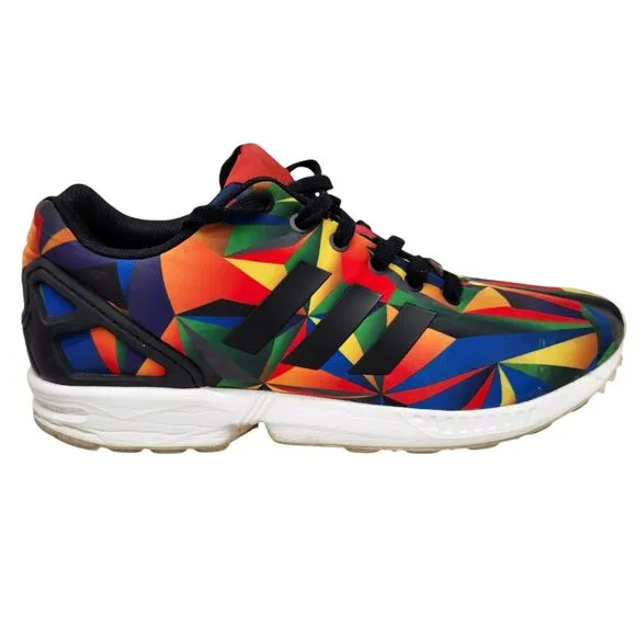 Adidas ZX FLUX Torsion Mens 10.5 Athletic Shoes Colorful Geometric Pattern