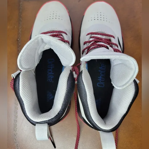 ADISAS Gray Red Men's Athletic Shoes size 5 1/2