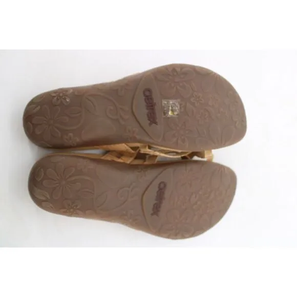 AETREX Izzy Sandles Women 10/41 US  Cork Synthetic Arch Support