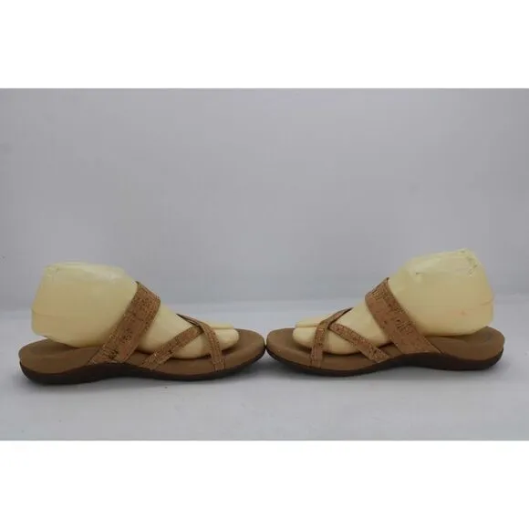 AETREX Izzy Sandles Women 10/41 US  Cork Synthetic Arch Support