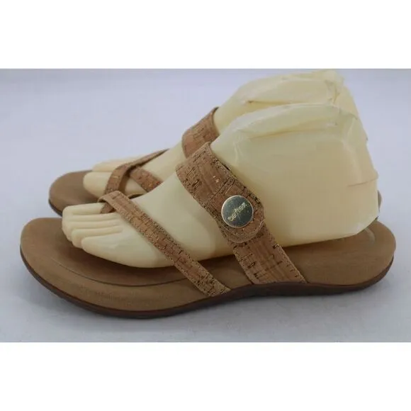 AETREX Izzy Sandles Women 10/41 US  Cork Synthetic Arch Support