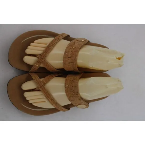 AETREX Izzy Sandles Women 10/41 US  Cork Synthetic Arch Support