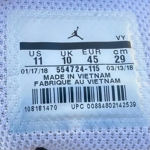 Air Jordan 1 Mid White Cement - Size 11‎ Men’s