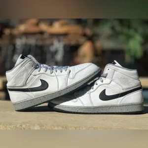 Air Jordan 1 Mid White Cement - Size 11‎ Men’s