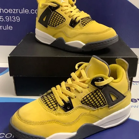 Air Jordan 4 Lightning Toddler Size 13c.