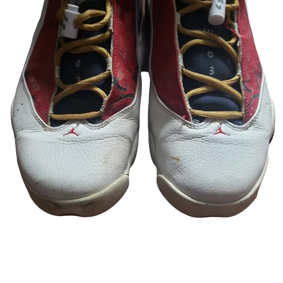 Air Jordan 6 Rings sneakers shoes championship varsity red wheat navy 12