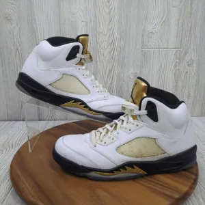 Air Jordan Retro 5 V Olympic Gold Megal 2016 Men's Size 13 Athletic Shoes