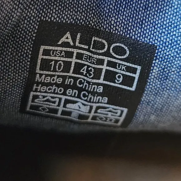 Aldo Black/Brown Leather Boat Shoes Size 10