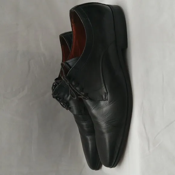 Aldo men's Oxford leather lace up black formal business dress shoes Sz 42