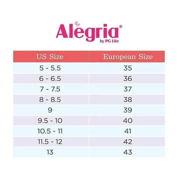 Alegria PG Lite Black Leather Mary Jane Shoe Womens Size US 7 - 7.5 / EU 37 PAL-