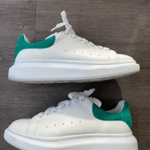 Alexander McQueen Oversized White and Green Sneakers